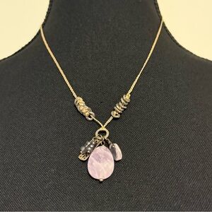 Silpada Sterling Silver SWEET TRINKET Amethyst Necklace N2330